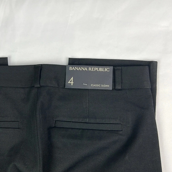 Banana Republic New Women’s 4 Classic Slim Sloan Black Ankle Pant - Picture 7 of 7